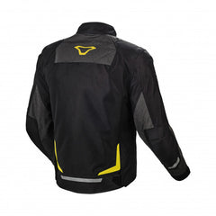 Macna Durago Mens Textile Jackets - Waterproof Night eye/Neon Yellow | 1653266-117