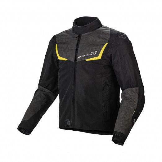 Macna Durago Mens Textile Jackets - Waterproof Night eye/Neon Yellow | 1653266-117