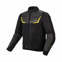 Macna Durago Mens Textile Jackets - Waterproof Night eye/Neon Yellow | 1653266-117