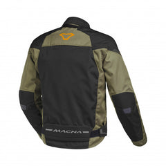Macna Solute Mens Textile Jackets - Waterproof Black/Green/Orange | 1653269-143