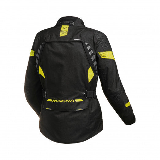 Macna Ultimax Women's Textile Jackets - Waterproof Black/Yellow | 1653275-107