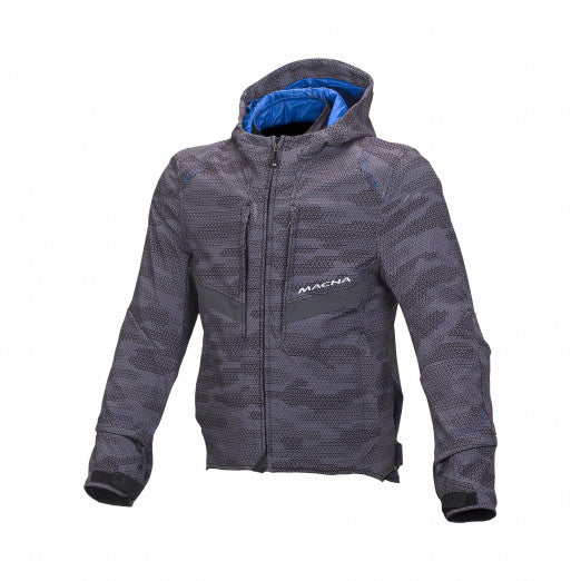 Macna Habitat Mens Textile Jackets - Waterproof Black/Grey Camo | 1653310-180