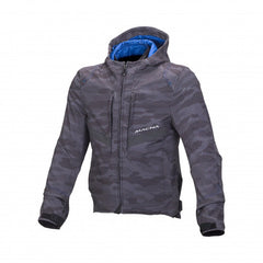 Macna Habitat Mens Textile Jackets - Waterproof Black/Grey Camo | 1653310-180