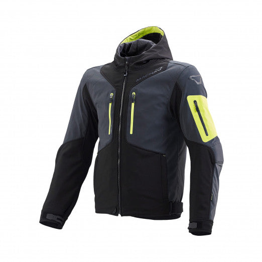 Macna Aytee Mens Textile Jackets - Waterproof Black/dark Night Eye/Yellow | 1653402-187