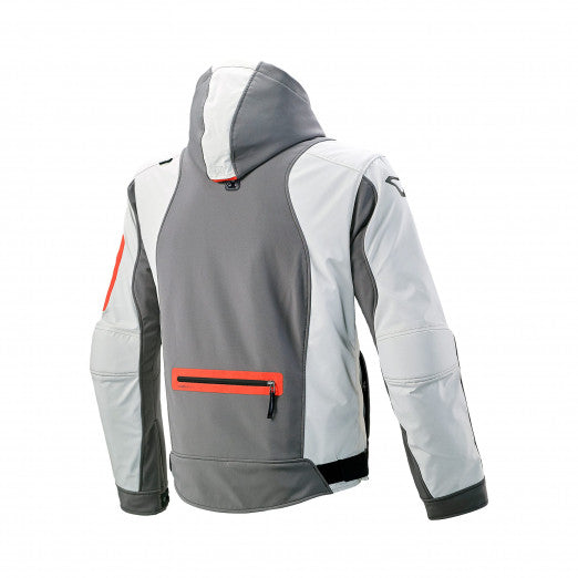 Macna Aytee Mens Textile Jackets - Waterproof Light grey/Orange | 1653402-883
