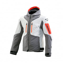 Macna Aytee Mens Textile Jackets - Waterproof Light grey/Orange | 1653402-883