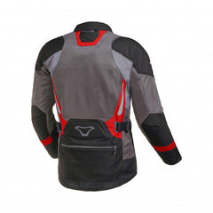 Macna Aerocon Mens Textile Summer Jackets Black/D-grey/Red | 1653611-183