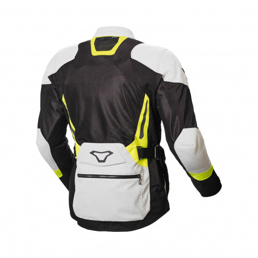 Macna Aerocon Mens Textile Summer Jackets L-Grey/Neon yellow | 1653612-887