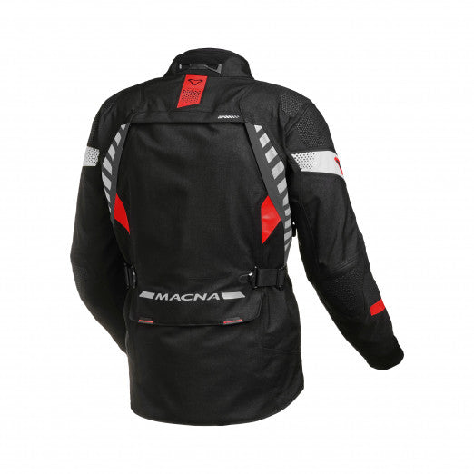 Macna Ultimax Mens Textile Jackets - Waterproof Black/Red | 1653614-183