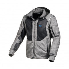 Macna Breeze Mens Textile Summer Jackets Dark grey/Black | 1653615-810