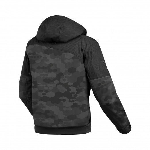 Macna Racoon Mens Textile Jackets - Waterproof Black/Grey Camo | 1653661-180