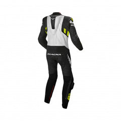 Macna Tracktix 1pc Leather Accessories Black/White/Neon yellow | 1664205-127