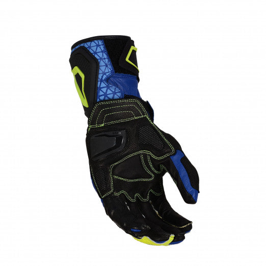 Macna Track R Gloves Blue/Black/Fluo yellow | 1906210-517