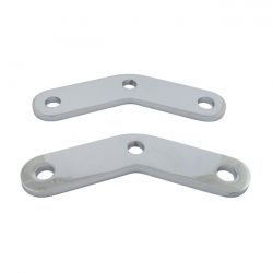 MCS Softail Passenger Peg Riser Brackets. Chrome