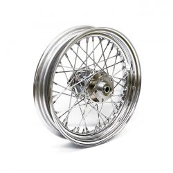 MCS 3.00 X 16 Dual Flange Wheel 40 Spokes Chrome