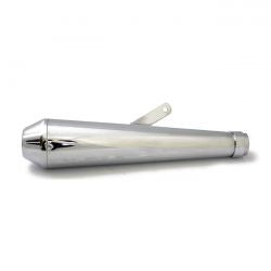 MCS Megaton Universal Muffler 17" Long Chrome