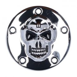 MCS Skull Point Cover 5-Hole. Chrome