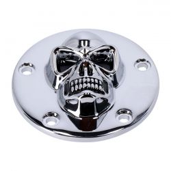 MCS Skull Point Cover 5-Hole. Chrome