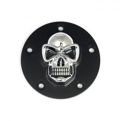 MCS Skull Point Cover. Black/Chrome