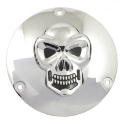 MCS Skull Derby Cover 5-Hole. Chrome