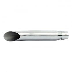 MCS Turn Out Universal Muffler 16" Long Chrome