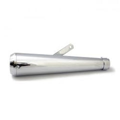 MCS Megaphone Universal Muffler 16.5" Long Chrome With Ta Tip