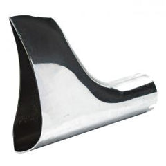 MCS Universal Slip-On Fishtail Tip Chrome