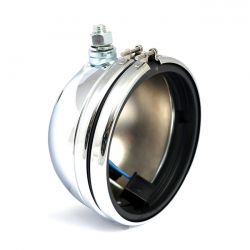 MCS OEM Style 5-3/4" FX, FXR, XL Headlamp Shell Only. Chrome