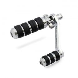 MCS Heel Rest Mount Brackets For Foward Controls. Chrome