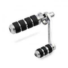 MCS Heel Rest Mount Brackets For Foward Controls. Chrome