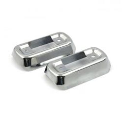 MCS Flt/Touring Muffler Bracket Cover Set. Chrome