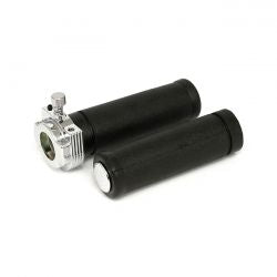 MCS OEM Style Throttle Assembly With Grips, Single Cable. Chrome