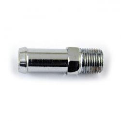 MCS Oil Line Fitting, Straight. Chrome