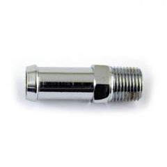 MCS Oil Line Fitting, Straight. Chrome