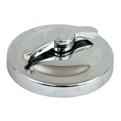 MCS Oil Tank Filter Cap, OEM Style. Chrome