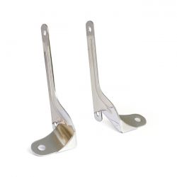MCS Spotlamp / Passing Lamp Mount Bracket Kit. Chrome