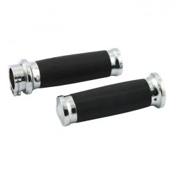 MCS Handlebar Grip Set, Caliber. Chrome