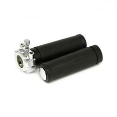 MCS OEM Style Throttle Assembly With Grips, Dual Cable. Chrome