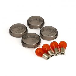 MCS Bullet Turn Signal Lens Kit, Smoke