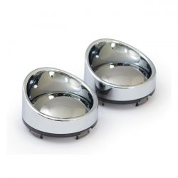 MCS Turn Signal Lens Set With Visor. Mirror Light Smoke Lens