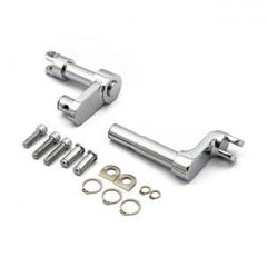 MCS Foot Peg Conversion Bracket Kit . +2" Extended. Chrome