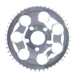 MCS Rear Sprocket, Chrome. 48T