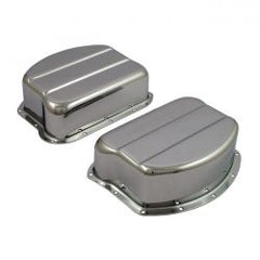 MCS Panhead Rocker Cover Set. Chrome