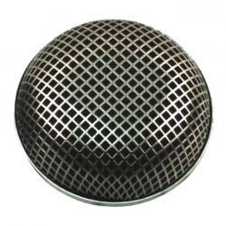 MCS Breather Style Air Cleaner Assembly, Round. Chrome