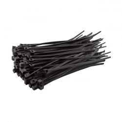 MCS Cable Straps. 4" (10Cm). Black