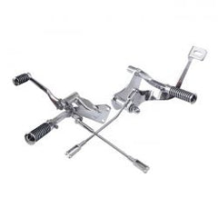 MCS Evo XL Forward Control Kit. O-Ring Pegs. Chrome