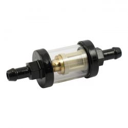 MCS Clear-View Fuel Filter, 5/16 Id. Black