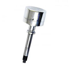 MCS Big Twin Ignition Distributor. 1-Hole. Chrome