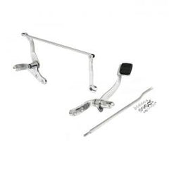 MCS Dyna Forward Control Assembly. Chrome