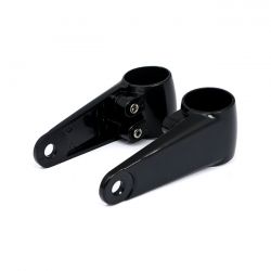 MCS Clampah, Side-Mount Headlamp Bracket Assembly. Black